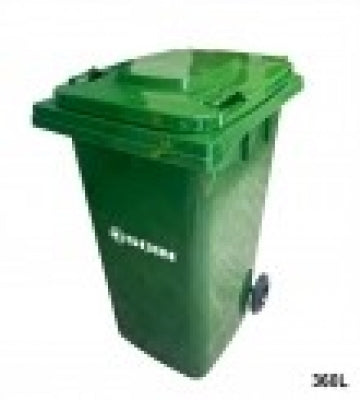 Contenedor de Residuos Plástico 360 Lts. Verde con Ruedas