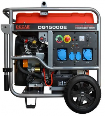 Generador Eléctrico Ducar DG-15000E | 12.0 KW Gasolina 220V con Partida Eléctrica