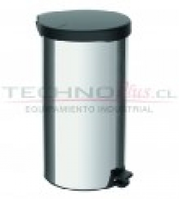 BASURERO 20L ACERO INOX. TAPA PLSTICA