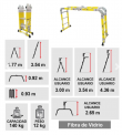 ESCALERA MULTIPROPOSITO FIBRA DE VIDRIO