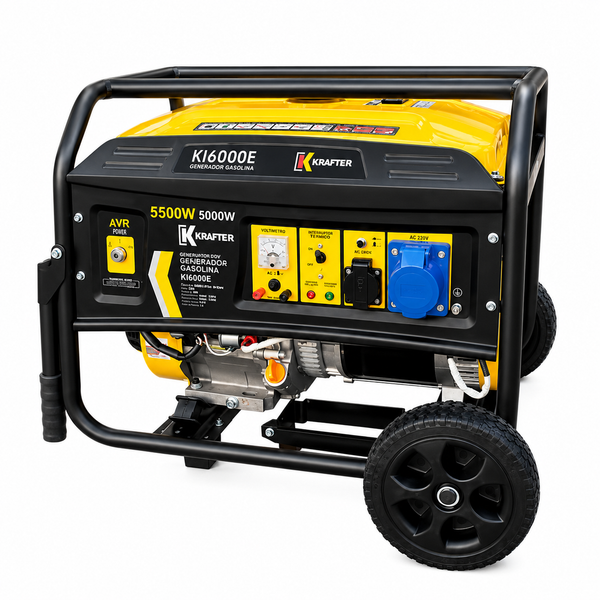 Generador Eléctrico Krafter 5.5kVA Gasolina KI6000E