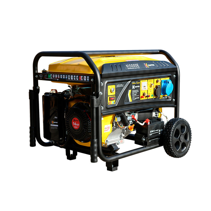 Generador Krafter KI5000E Gas Dual 14HP Gasolina/GLP Chasis Abierto