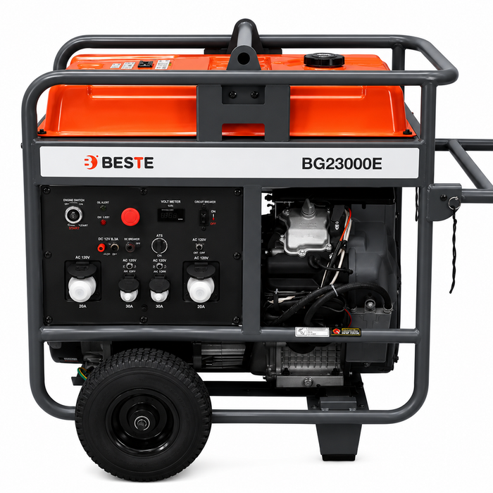 Generador BESTE DG23000E 17 KW Bifásico Partida Eléctrica y Remota