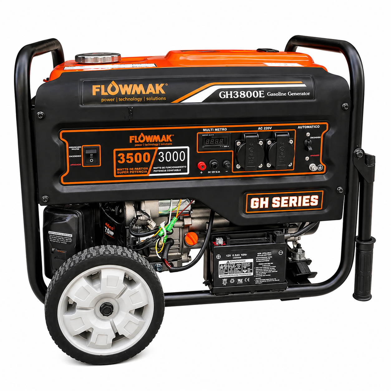 Generador Eléctrico Flowmak GH-3800E 220V Gasolina Partida Eléctrica