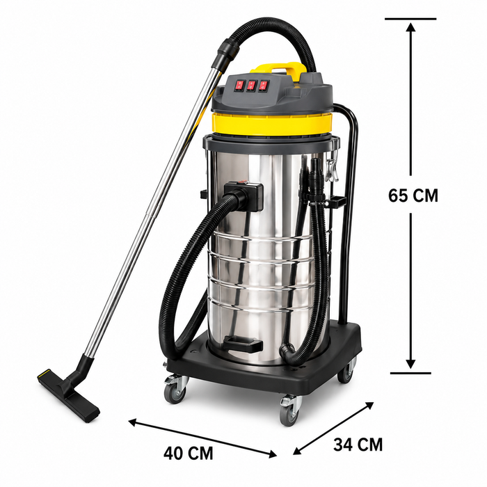 ASPIRADORA INDUSTRIAL SOIN AS-80T POLVO Y AGUA 80 L