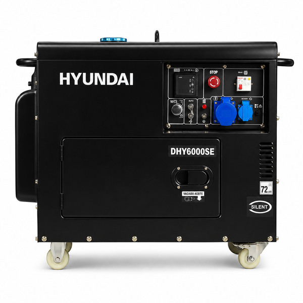 Generador Hyundai Diesel 5.3 KW 220V 78DHY6000SE con Partida Eléctrica