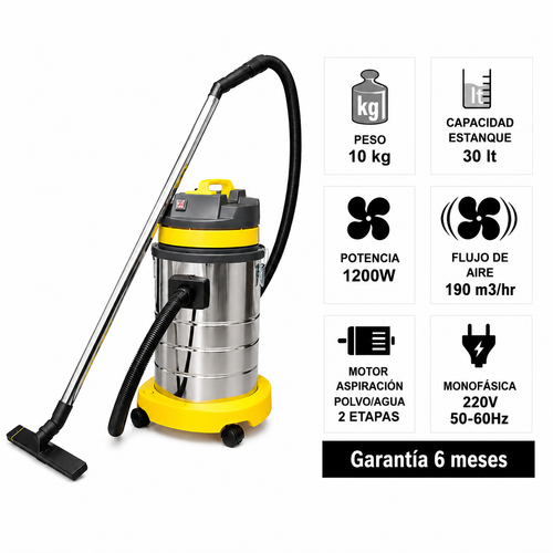 ASPIRADORA POLVO AGUA 30 L SOIN AS-30T