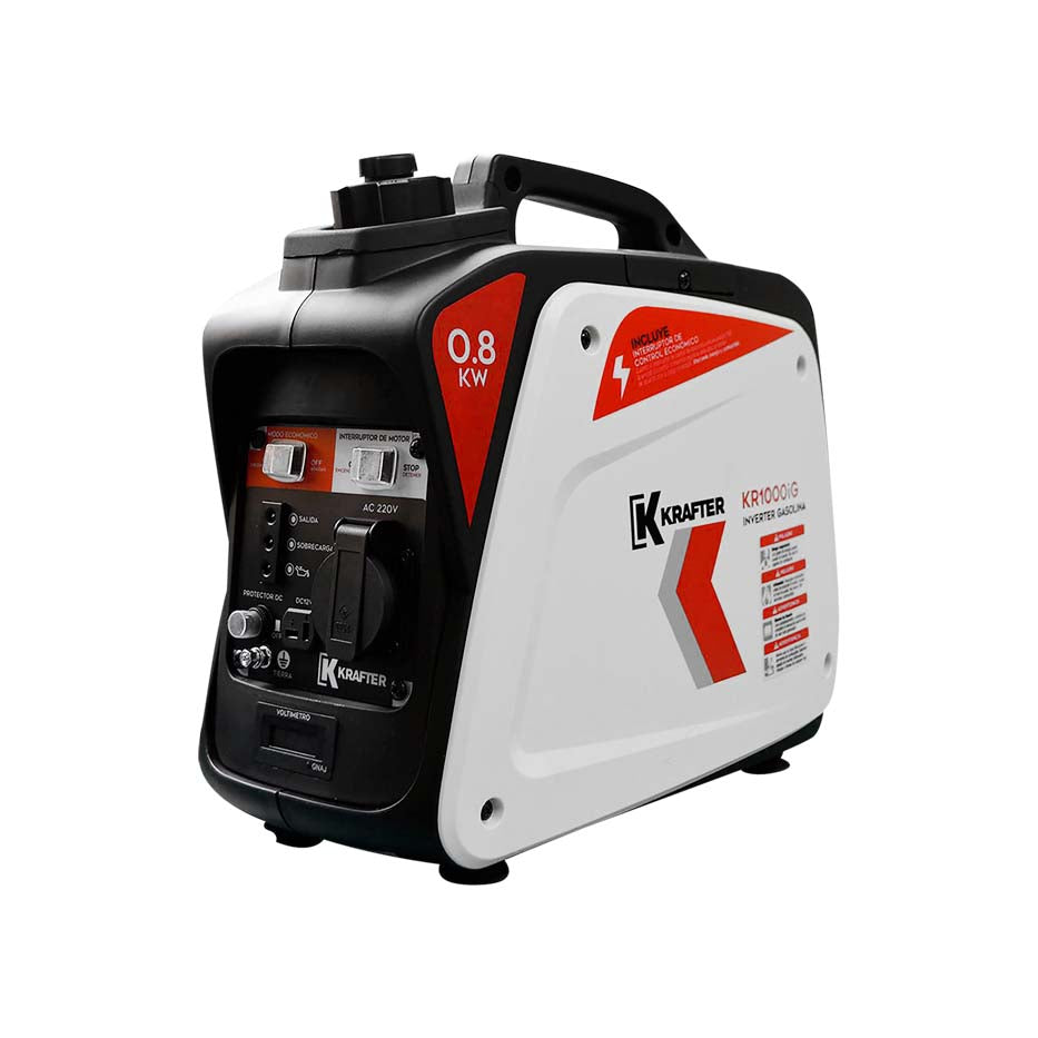 Generador Inverter Krafter KR-1000IG Gasolina 220V + Taladro 850W