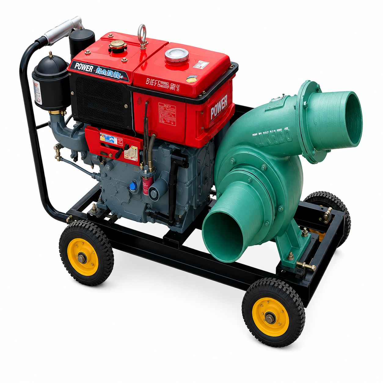 Motobomba Vikyno MTBE-250 6"x6" Diesel 12.5 HP para Agua Salada