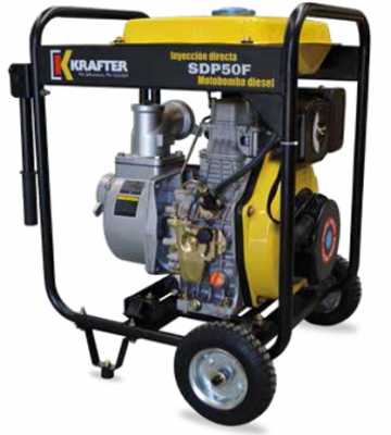 Motobomba Krafter Diesel 6.0 HP Alta Presión 2x2 | Eficiencia y Potencia