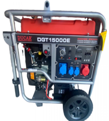 Generador Ducar DGT-15000E 12kW Gasolina 380V | Partida Eléctrica