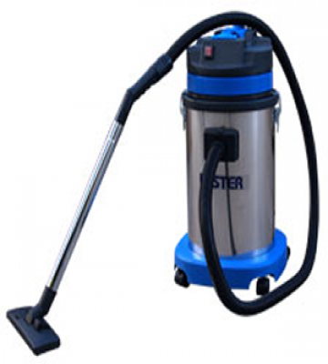 Aspiradora Luster BF-575 de 30 Lts. para polvo y agua, color azul y negro, con ruedas y accesorios.