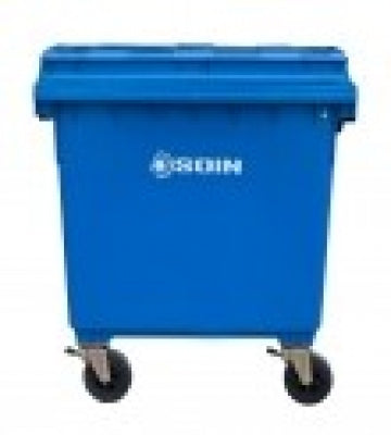 Contenedor de Residuos Plástico Azul 1100 Lts con Ruedas