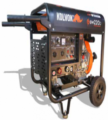 Motosoldador Kolvok GW-220D Diesel: Potencia 220A para Terreno