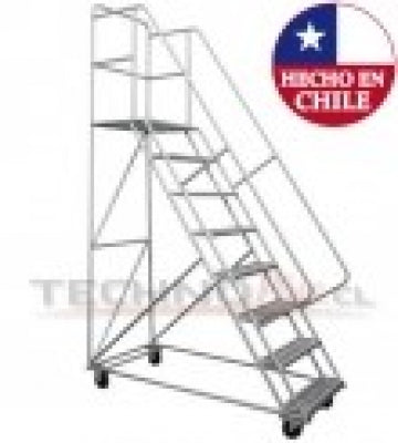 Escalera Tipo Avion de Acero - Plataforma 2,0 m.