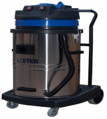Aspiradora industrial Luster BF-585 de 80 litros para polvo y agua.