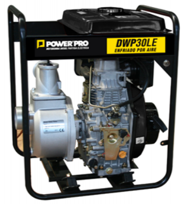 Motobomba Power-Pro DWP-30LE 3x3 Diesel 6.7HP | Partida Eléctrica