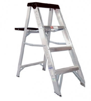 Escalera Tijera Aluminio 4 Peldaños | Firmeza y Durabilidad