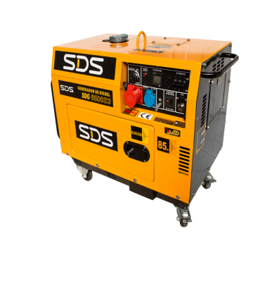 Generador Eléctrico SDS SDG-6500S3 5.0 KW Diésel 380V Insonoro Partida Eléctrica