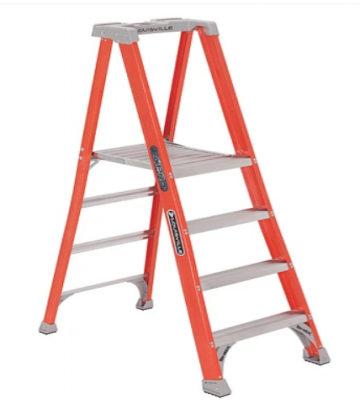 Escalera Tijera con Plataforma - 4 Peldaños Antideslizantes