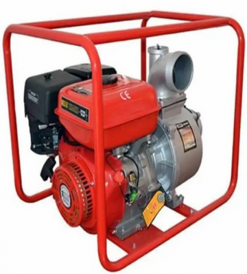 Motobomba Ducar DS-40 4"x4" 9.0 HP a gasolina, lista para partida manual.