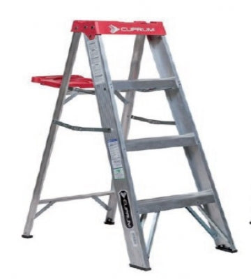 Escalera Aluminio Tijera Cuprum 4 Peldaños 1.22m