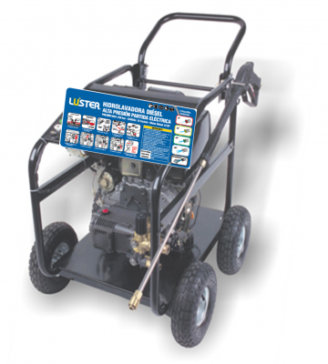 Hidrolavadora Luster Autónoma L-250E Diesel | 250 Bar Agua Fría Industrial