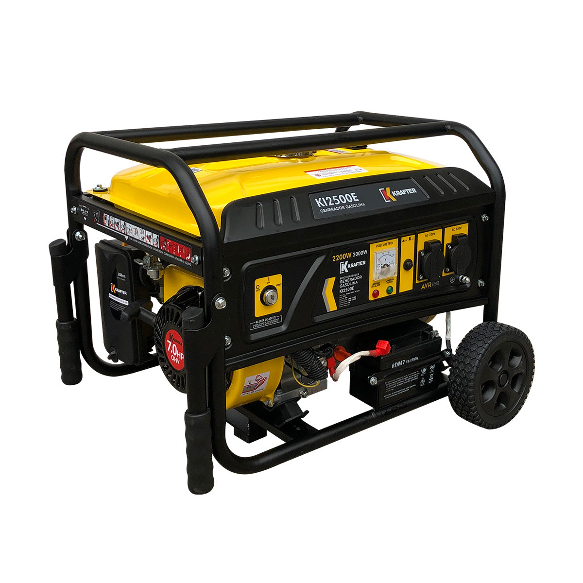 GENERADOR ELÉCTRICO GASOLINA KRAFTER 2,2 KVA KI2500E PE