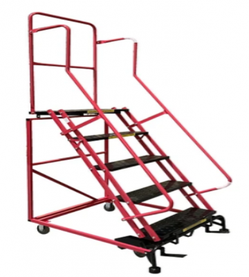 Escalera Tipo Avión Acero 5 Peldaños 1.2 Mts - Fabricación Nacional