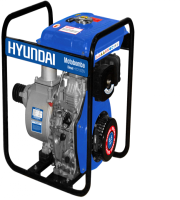 Motobomba Hyundai 4"x4" Diesel 8.6 HP | Partida Eléctrica