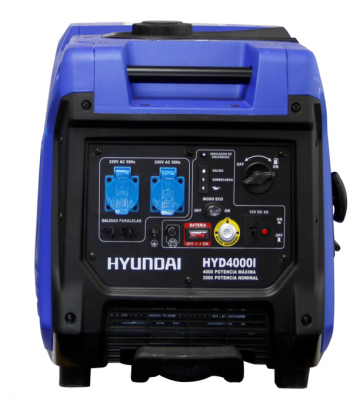 Generador Hyundai Inverter HYD4000I 4KW Gasolina | Partida Eléctrica y C. Remoto