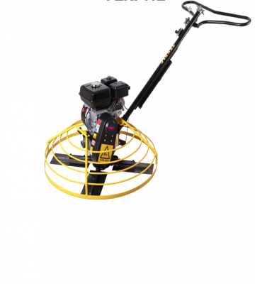 Alisadora de Pavimento Tekpac MT36-2 36" 9.0 HP Gasolina con aspas giratorias, lista para uso en construcción.