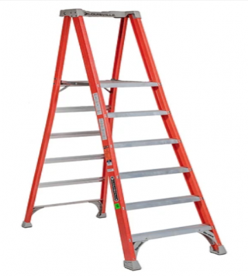 Escalera Tijera con Plataforma - 6 Peldaños