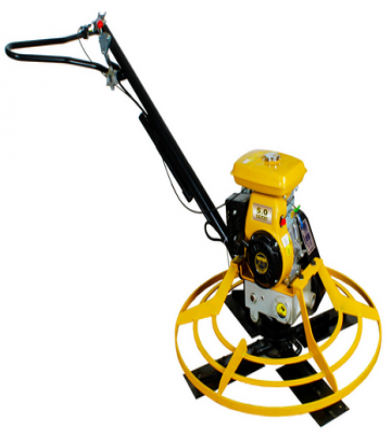 Alisadora de pavimento SDS S-100 36 pulgadas 5.0 HP a gasolina, puliendo y nivelando superficie de hormigón.