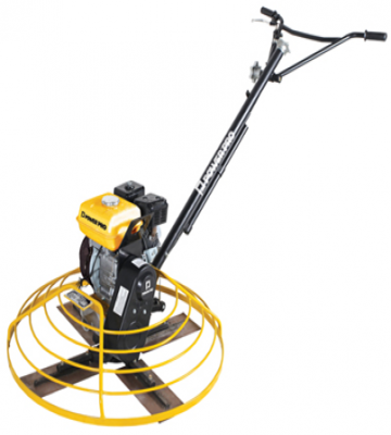 Alisadora de Hormigón Power-Pro AL-36 con motor Robin 6.0 HP vista frontal. Máquina robusta con aspas listas para trabajo en pavimento.