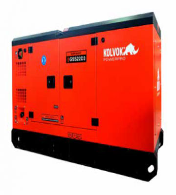 Generador Eléctrico Kolvok GSS-22D3: 22 KVA Insonoro, Diesel Trifásico 380V